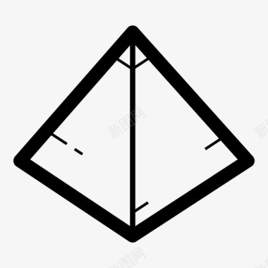 金字塔形状纪念碑图标图标