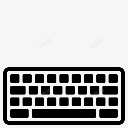 键盘电脑电脑按键图标svg_新图网 https://ixintu.com 电脑 电脑按键 键盘