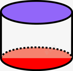 椭圆柱右椭圆柱三维形状图标高清图片