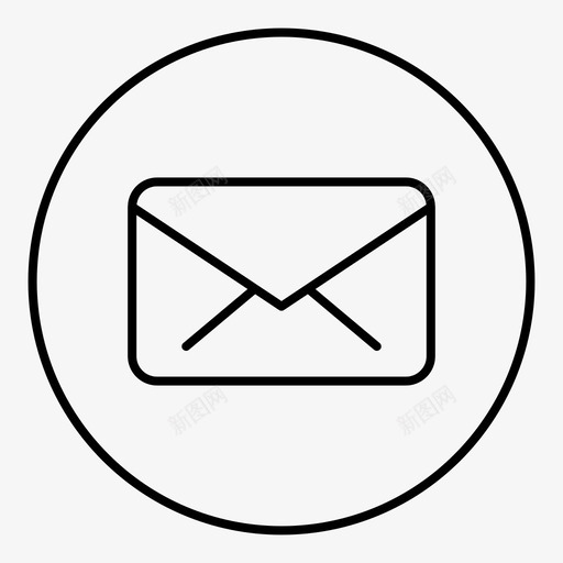 邮件瘦手机图标svg_新图网 https://ixintu.com 瘦手机图标 邮件