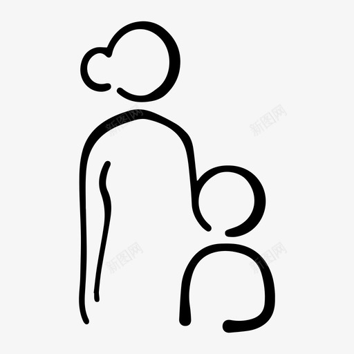 成长父母新生儿图标svg_新图网 https://ixintu.com 儿童保育 成长 新生儿 母亲 母亲和孩子 爱 父母 联系