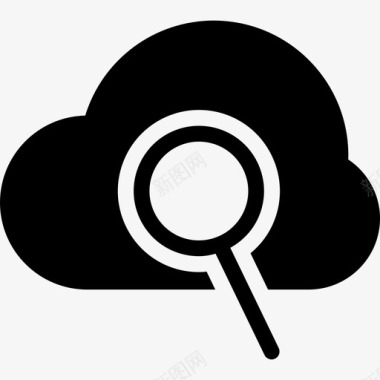 搜索云安全服务图标图标