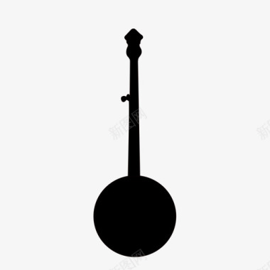 班卓琴音乐家乐器图标图标
