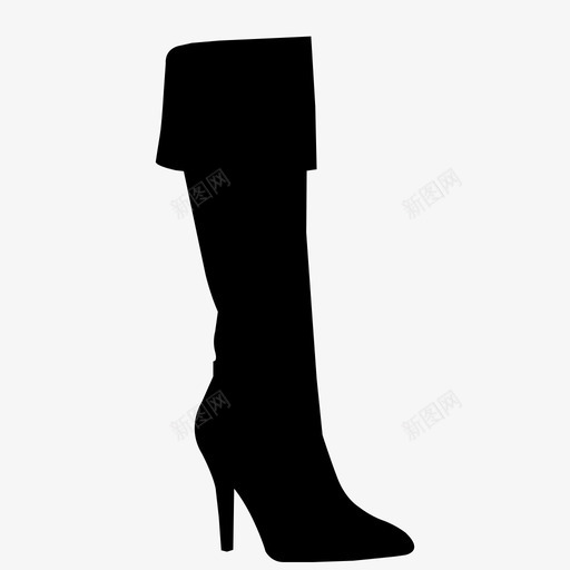 采购产品靴子衣服时尚图标svg_新图网 https://ixintu.com 女士 时尚 脚 衣服 采购产品靴子 鞋子 高跟鞋