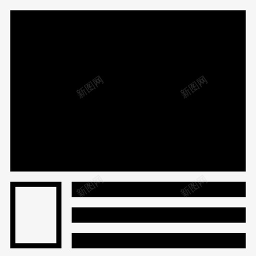布局线框网络图标svg_新图网 https://ixintu.com 卡片设计 布局 方案 瓷砖 用户体验 用户界面 线框 网络 设计 轮廓
