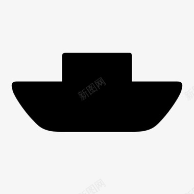 船驳船汽车图标图标