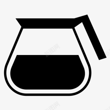 咖啡壶饮料早餐图标图标
