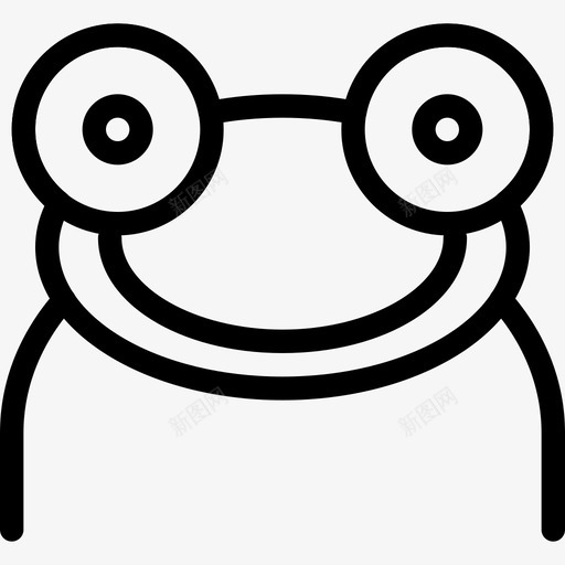 青蛙线图标头svg_新图网 https://ixintu.com 动物 动物图标 动物头 头 素描青蛙 线图标 蛋 青蛙 食肉动物