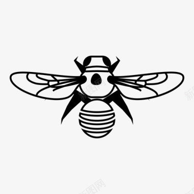 蜜蜂小虫大黄蜂图标图标