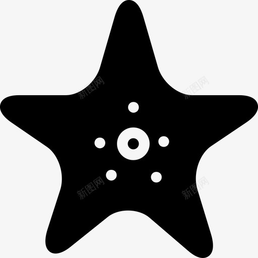 海星星形实心图标svg_新图网 https://ixintu.com 再生 动物-固体 实心图标 易碎的星星 星形 棘皮动物 海星 海洋