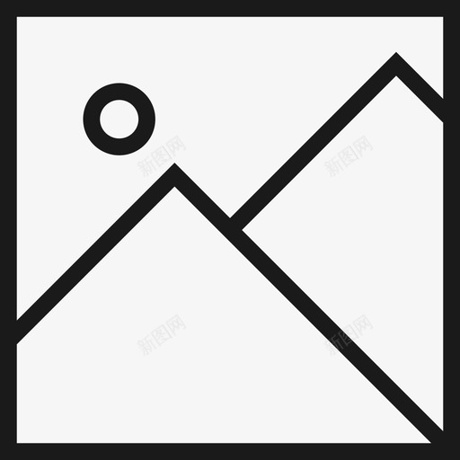 正方形简单图标svg_新图网 https://ixintu.com mnml图标集 图片 山 极简主义 极简图标 正方形 现代 简单 轮廓 风景