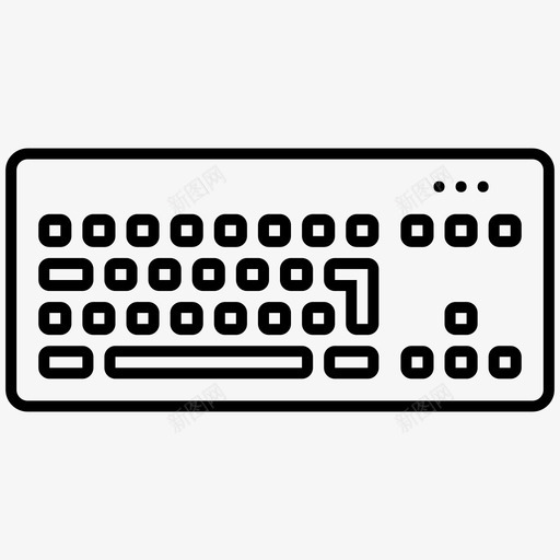 键盘计算机打字机图标svg_新图网 https://ixintu.com 打字 打字机 计算机 键盘