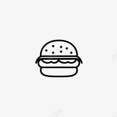 汉堡肥胖营养图标图标