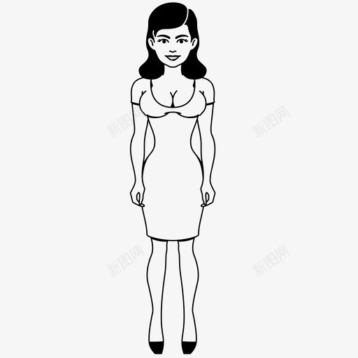 女人风格人图标svg_新图网 https://ixintu.com 人 女人 女孩 性格 身体 身材 风格