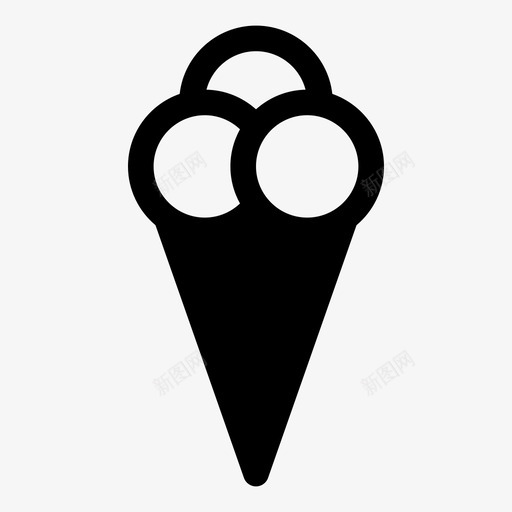 冰淇淋筒威化饼口味图标svg_新图网 https://ixintu.com 冰淇淋 冰淇淋筒 口味 吃 威化蛋卷 威化饼 戳 打击 食物 饭