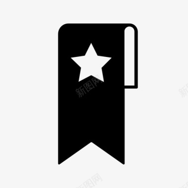 书签横幅旗帜图标图标