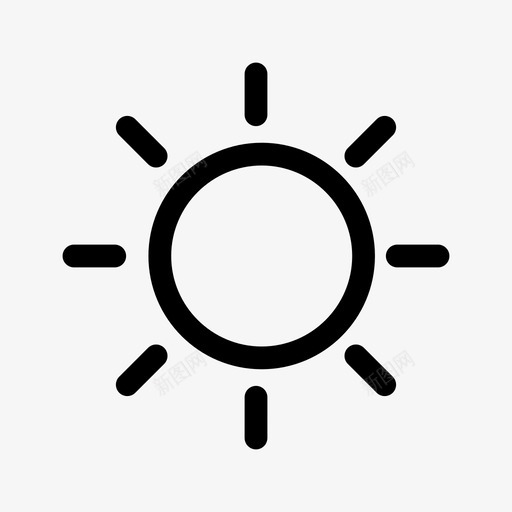 阳光夏天春天图标svg_新图网 https://ixintu.com 亮度 亮度控制 光 夏天 屏幕亮度 屏幕控制 春天 温暖 热 监视器 阳光