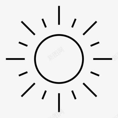 太阳晴天阳光图标图标