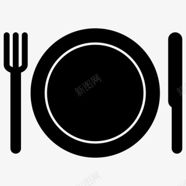 餐具桌子盘子图标图标