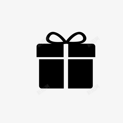 礼物包装聚会图标svg_新图网 https://ixintu.com 包装 包装纸 庆祝 生日 盒子 礼物 聚会 节日 蝴蝶结