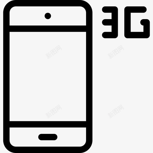 手机3G桌面应用程序图标svg_新图网 https://ixintu.com 手机3G 桌面应用程序