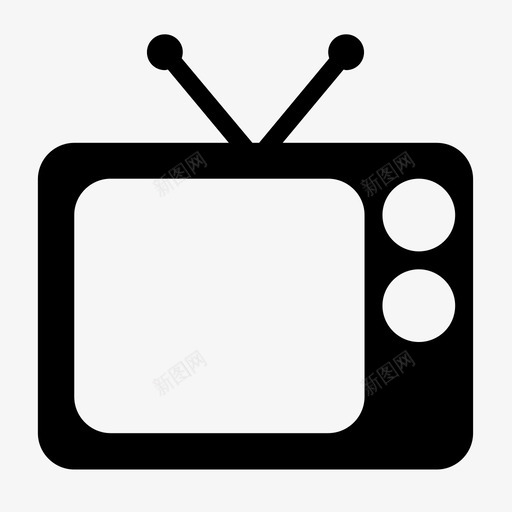 采购产品电视老式电视电视机图标svg_新图网 https://ixintu.com 天线 娱乐 媒体 旧电视 电视机 老式电视 采购产品电视
