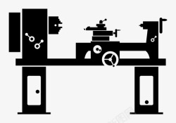 工业机械普通车床工业机械图标高清图片