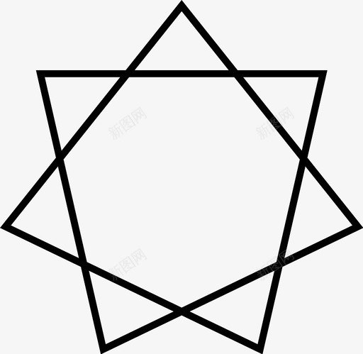 七边形形状几何图标svg_新图网 https://ixintu.com 七边形 几何 形状 数学 物体