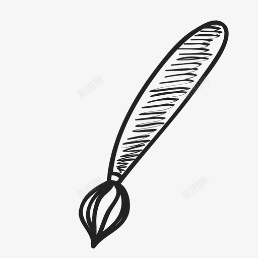 画笔素描素描图标svg_新图网 https://ixintu.com 学习用品 手绘 画家 画笔 素描 素描图标 素描风格 绘画