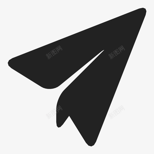 纸飞机电子邮件发送图标svg_新图网 https://ixintu.com 发送 电子邮件 纸飞机