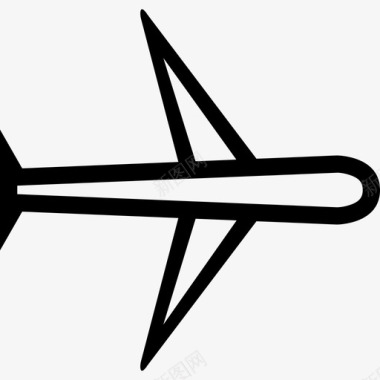 飞机旅行者运输图标图标