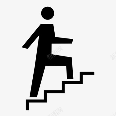 楼梯走楼梯走上楼图标图标