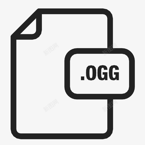 ogg文件图标svg_新图网 https://ixintu.com ogg文件