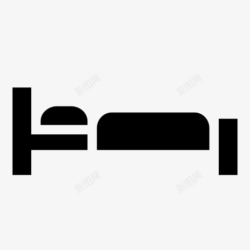 床被褥卧室图标svg_新图网 https://ixintu.com 卧室 家具 床 旅馆 睡觉 被褥