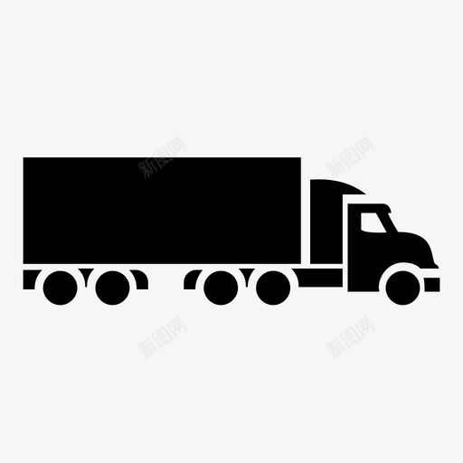 卡车货车装运图标svg_新图网 https://ixintu.com hiab 半卡车 半拖车 卡车 快递 汽车 装运 货车 运输 送货卡车