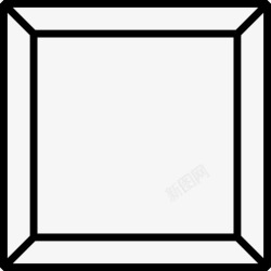 方形花纹相框框架盒子表格图标高清图片