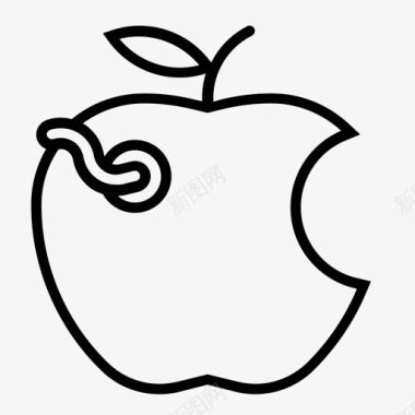 苹果原料腐烂图标图标