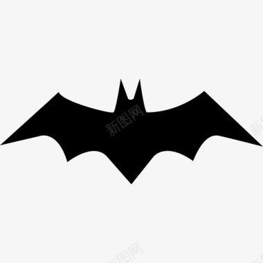 蝙蝠轮廓动物随机图标图标