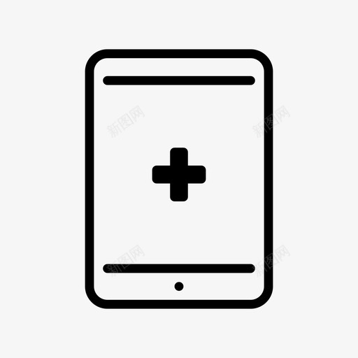 平板电脑智能手机移动应用程序图标svg_新图网 https://ixintu.com ipad iphone 住院 健康应用程序 医疗保健 医院 帮助 平板电脑 智能手机 电子健康记录 电子医疗记录 移动应用程序