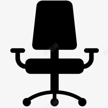 椅子可调椅电脑椅图标图标