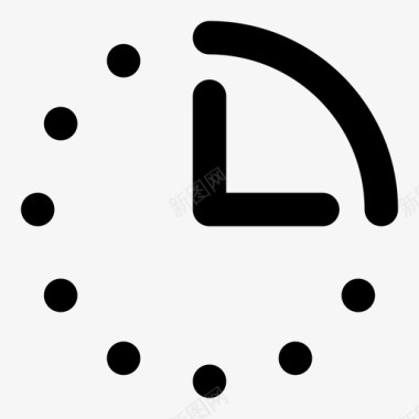 时钟提示器季度图标图标
