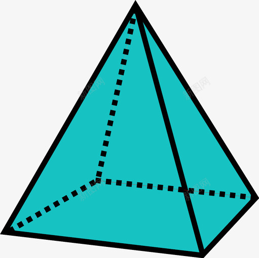 金字塔三维三维形状图标svg_新图网 https://ixintu.com 三维 三维形状 几何 形状 物体 金字塔