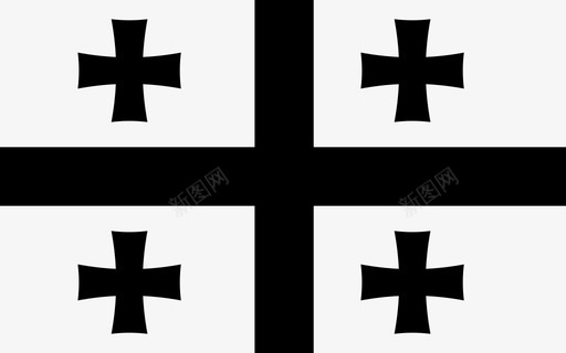 格鲁吉亚国旗国家十字架图标svg_新图网 https://ixintu.com 十字架 国家 格鲁吉亚国旗