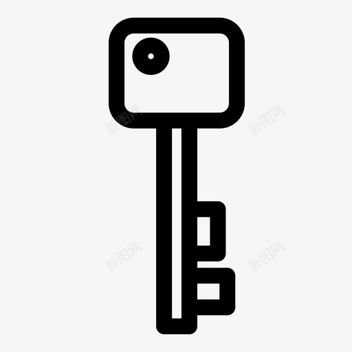 钥匙锁密码图标svg_新图网 https://ixintu.com 密码 开锁 翻滚钥匙 钥匙 锁