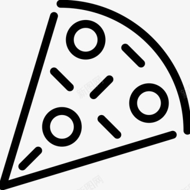 披萨披萨片招牌图标图标
