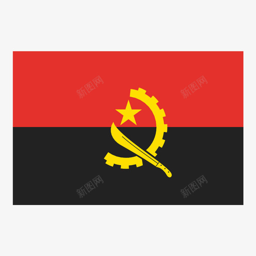 安哥拉共和国图标svg_新图网 https://ixintu.com 安哥拉共和国