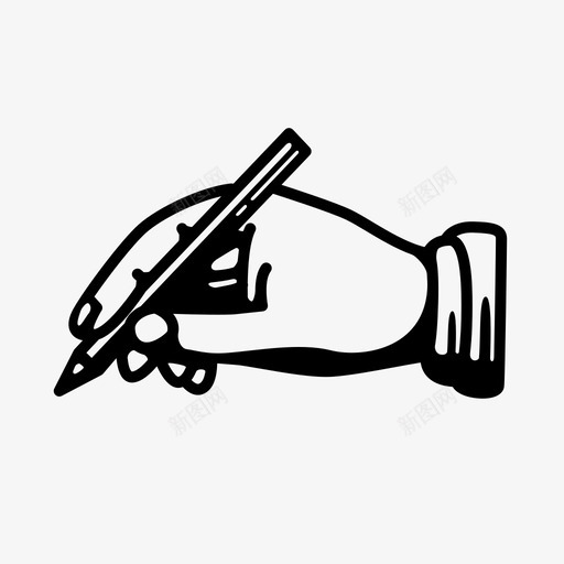 写手写钢笔图标svg_新图网 https://ixintu.com 书写 写 手写 钢笔 铅笔