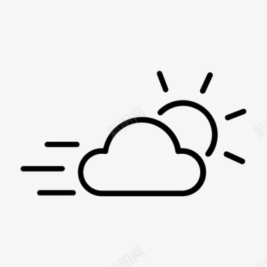 部分有风天气预报天气状况图标图标