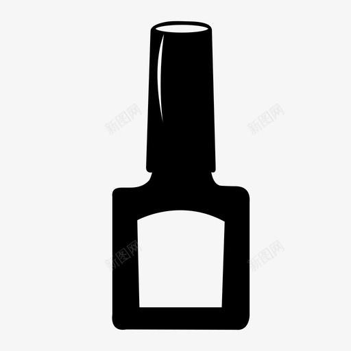 指甲油瓶化妆图标svg_新图网 https://ixintu.com 化妆图标 指甲油瓶