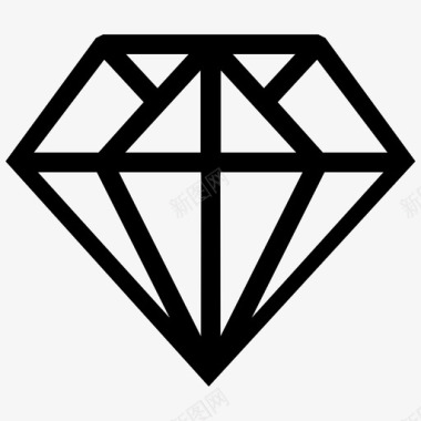 钻石红宝石皇室图标图标
